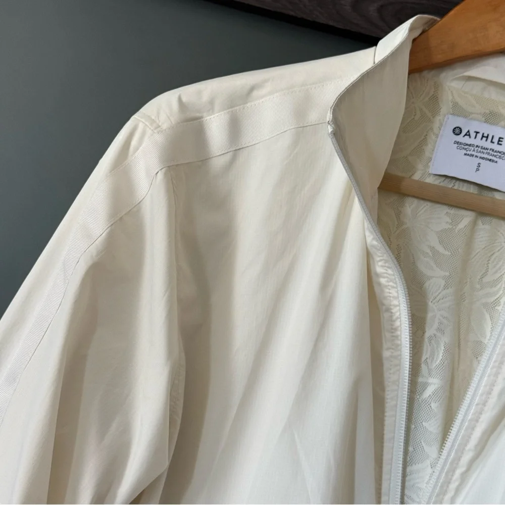 Athleta | Sightseer Lace Jacket, Magnolia White S